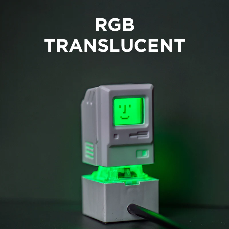 Vintage Computer Artisan Keycap with Interchangeable Displays - Image 11