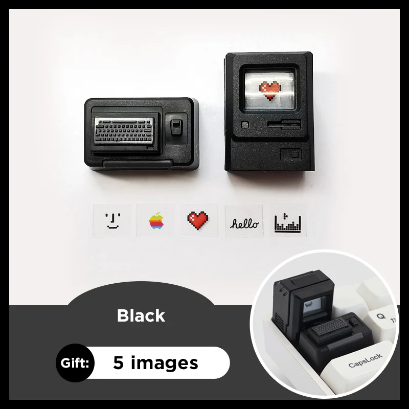 Vintage Computer Artisan Keycap with Interchangeable Displays - Image 4