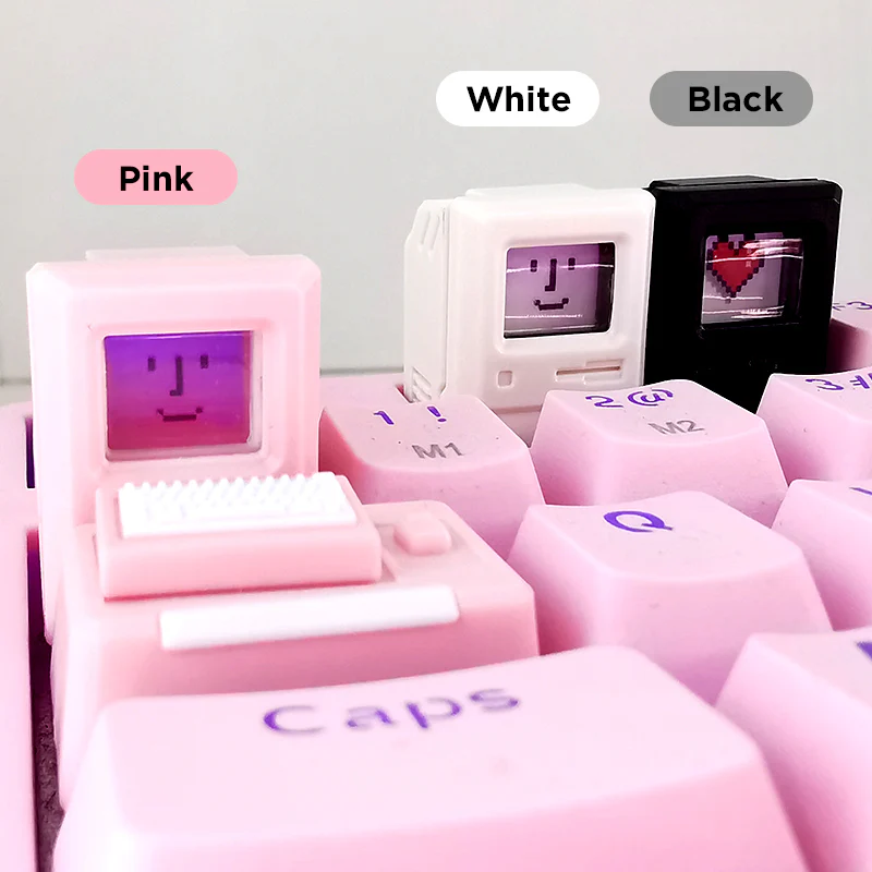 Vintage Computer Artisan Keycap with Interchangeable Displays - Image 7