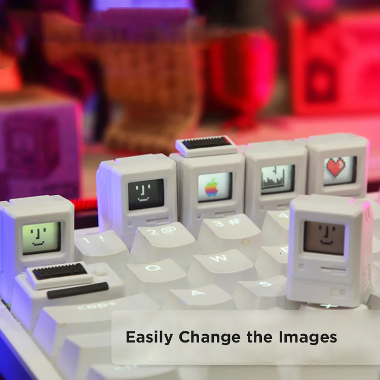 Vintage Computer Artisan Keycap with Interchangeable Displays - Image 8