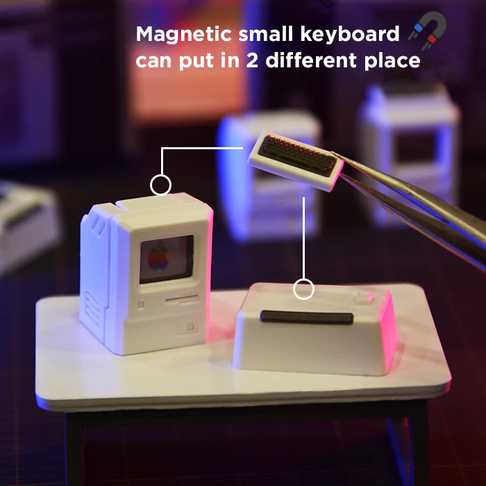 Vintage Computer Artisan Keycap with Interchangeable Displays - Image 9