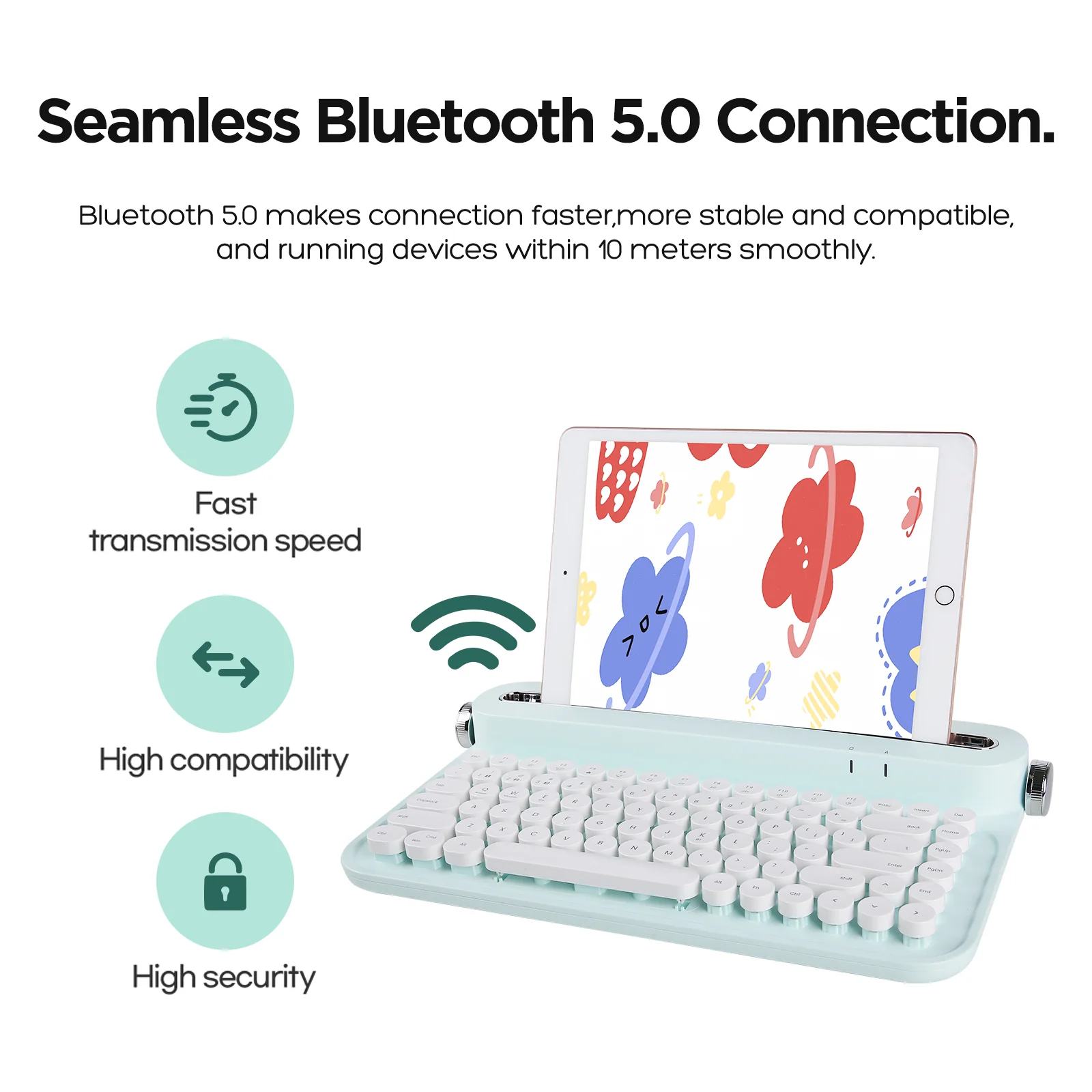 YUNZII ACTTO B305 Wireless Keyboard - Image 6