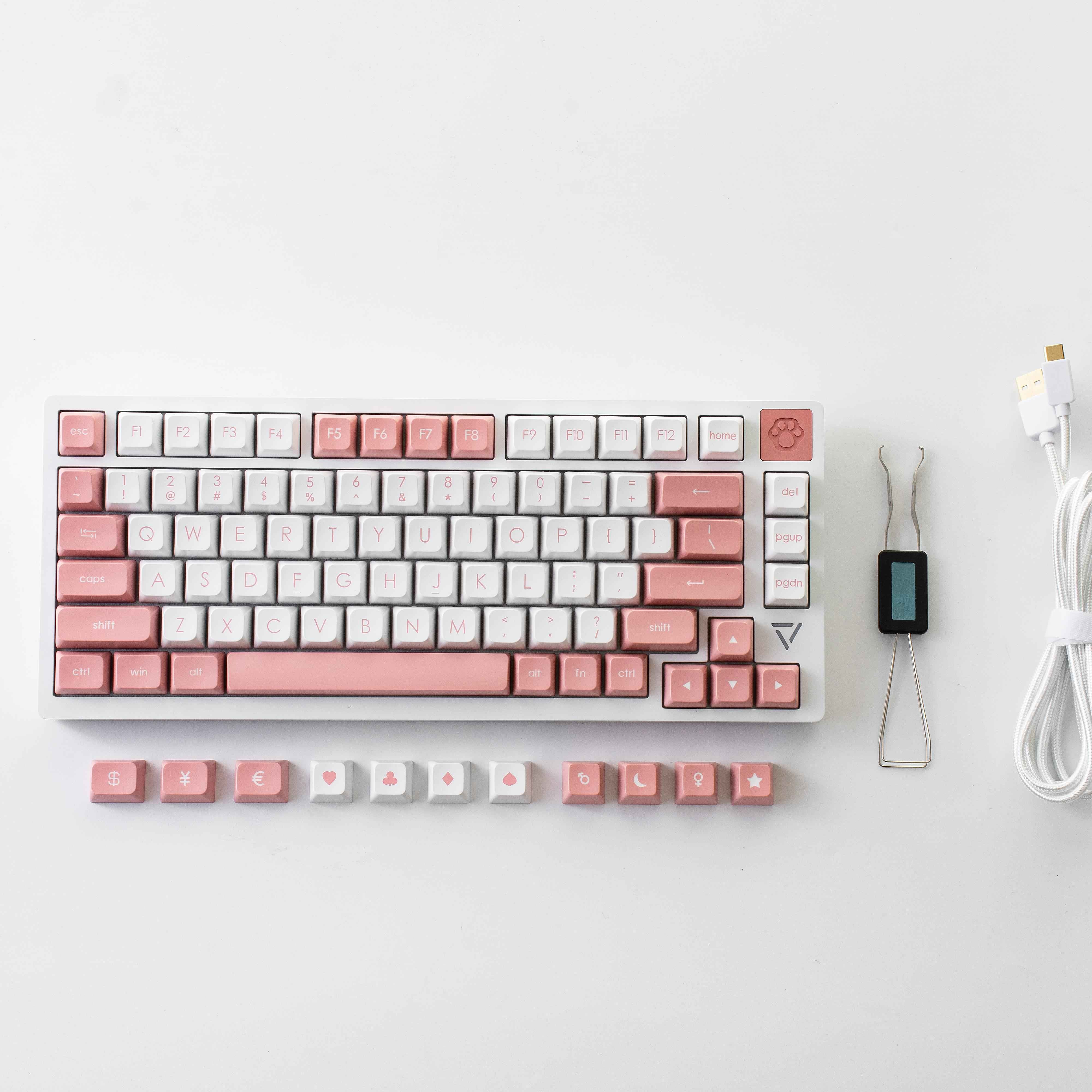 YUNZII AJAZZ AC081 Gasket Hot Swappable RGB Wired Aluminum Mechanical Keyboard - Cat's Paw - Image 3