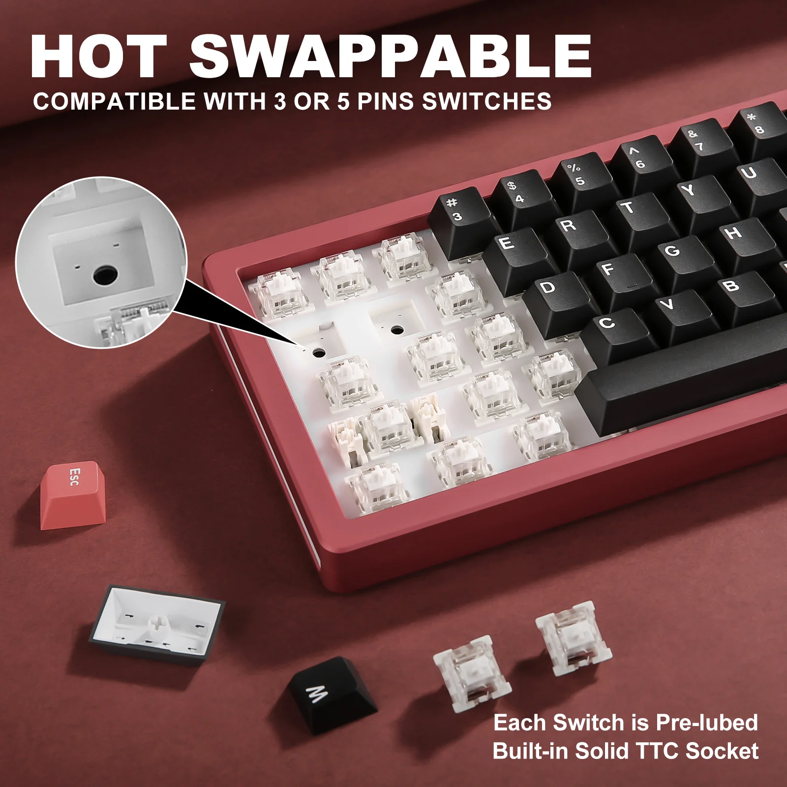 YUNZII AL71 Full Aluminum Mechanical Keyboard - Image 13