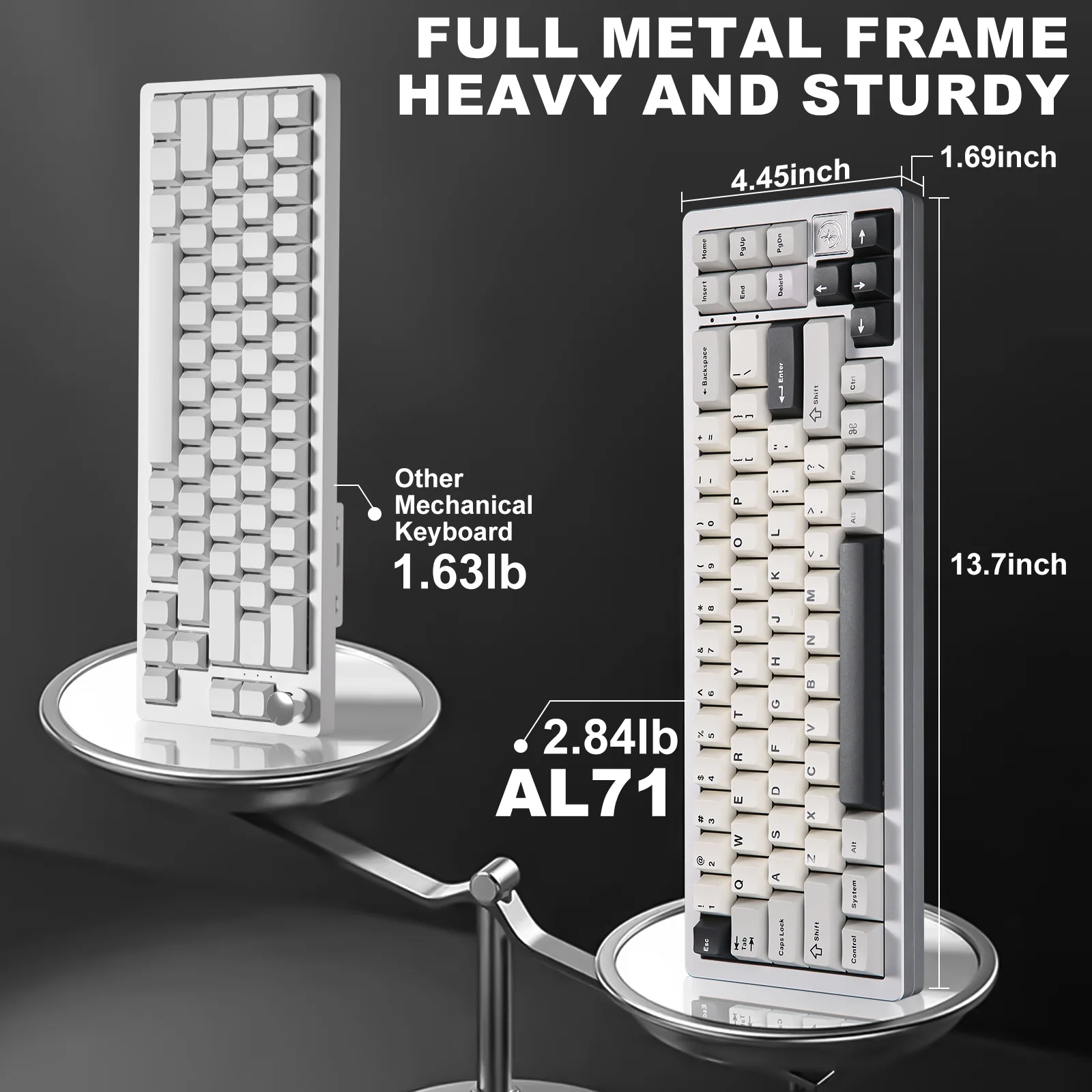 YUNZII AL71 Full Aluminum Mechanical Keyboard - Image 14