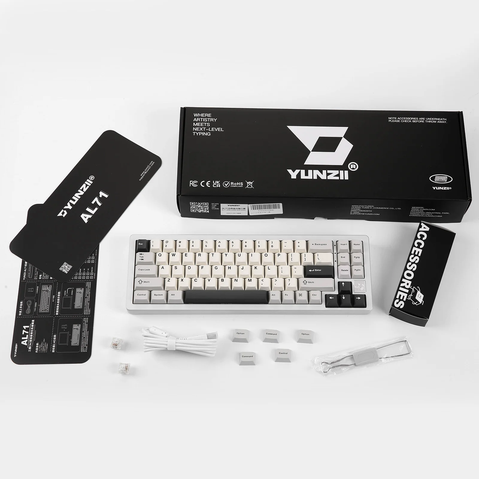 YUNZII AL71 Full Aluminum Mechanical Keyboard - Image 3