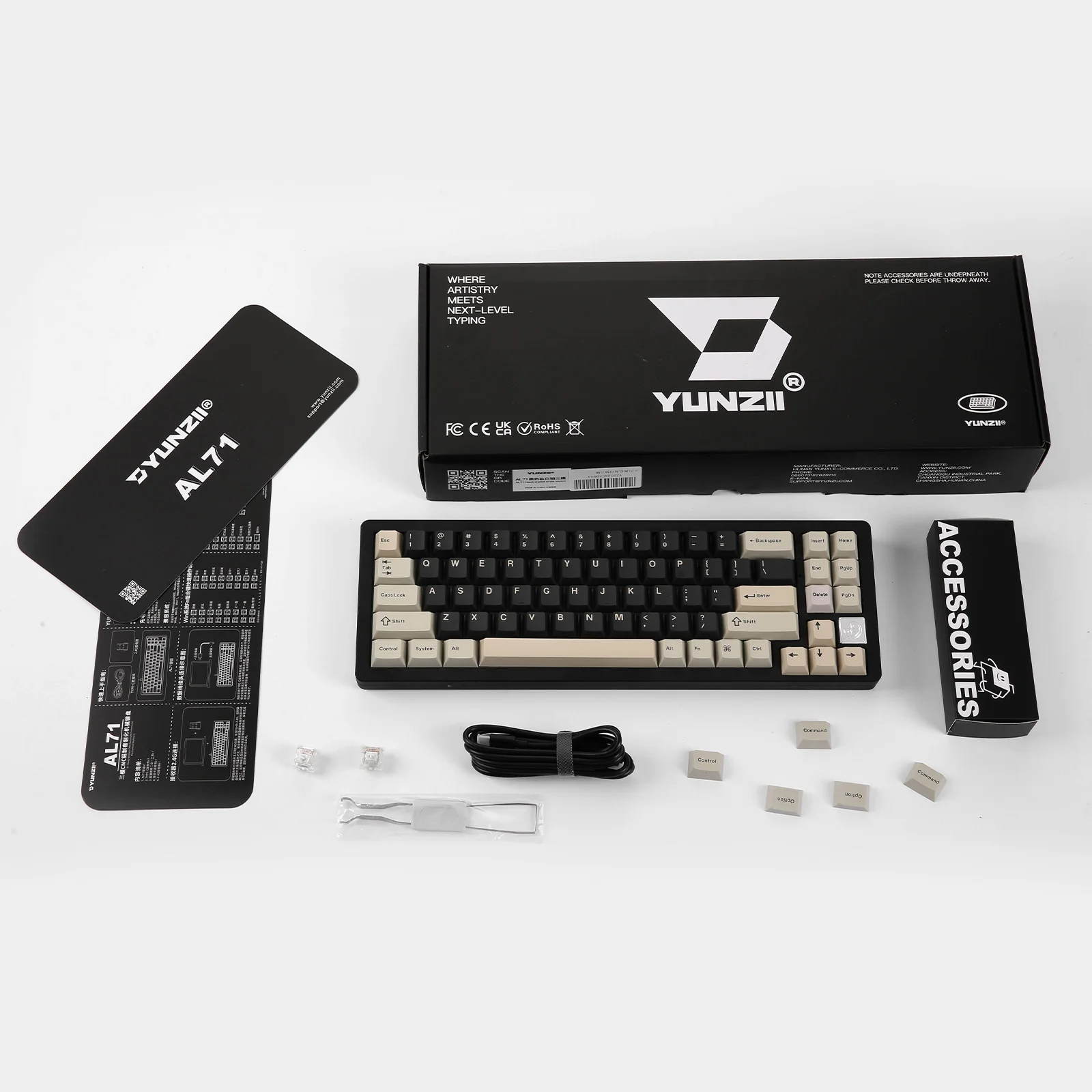 YUNZII AL71 Full Aluminum Mechanical Keyboard - Image 4