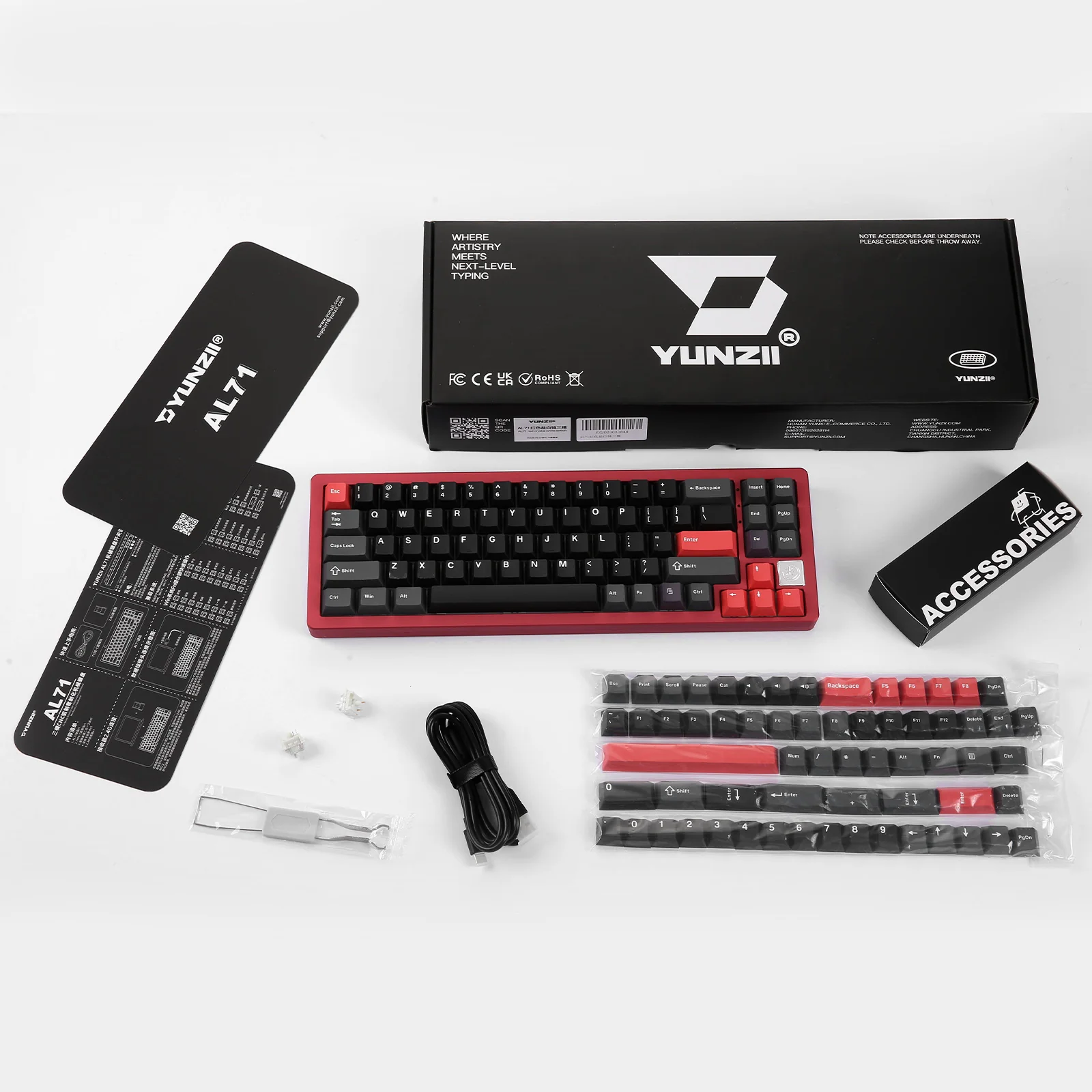 YUNZII AL71 Full Aluminum Mechanical Keyboard - Image 5