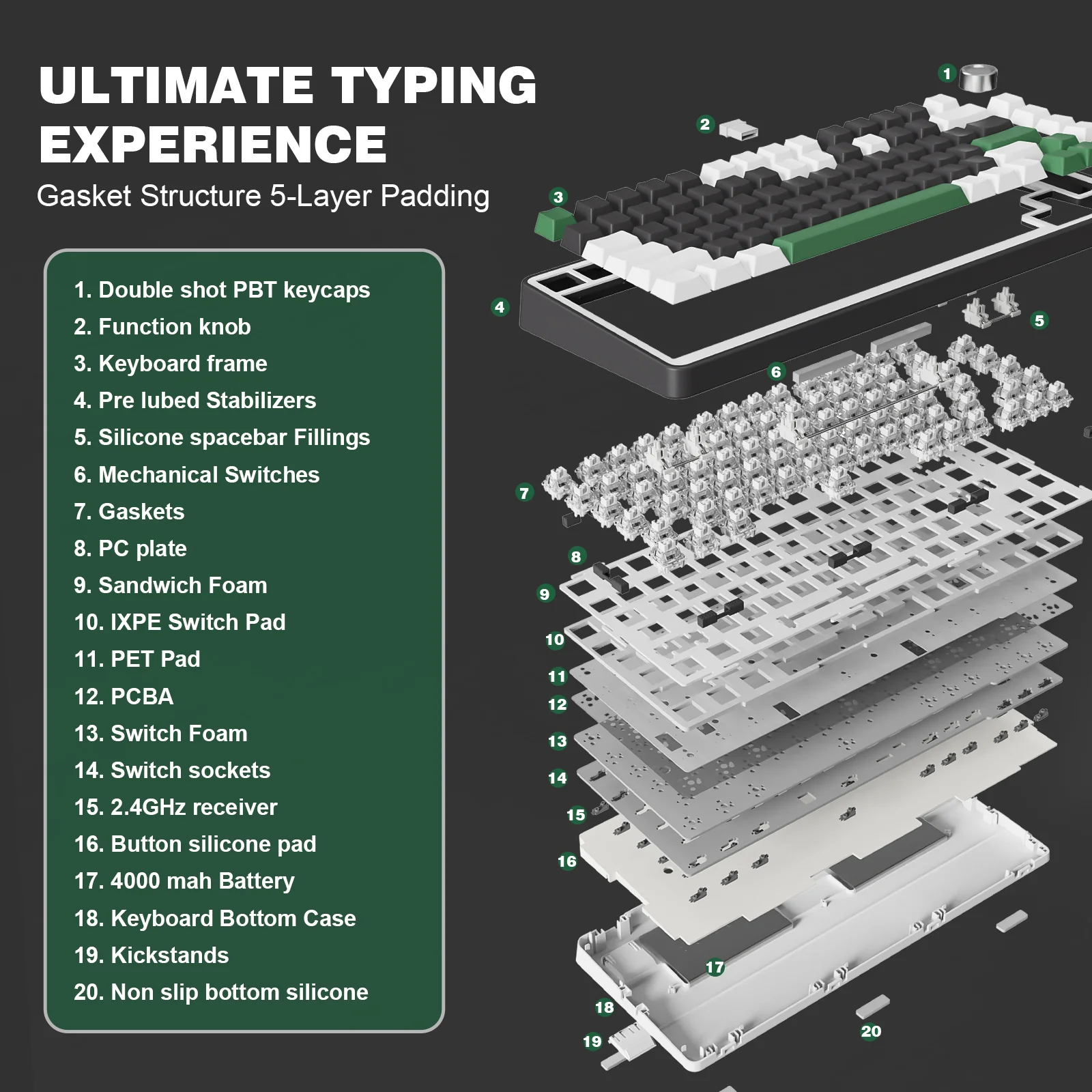 YUNZII B75 Pro Mechanical Keyboard - Image 11