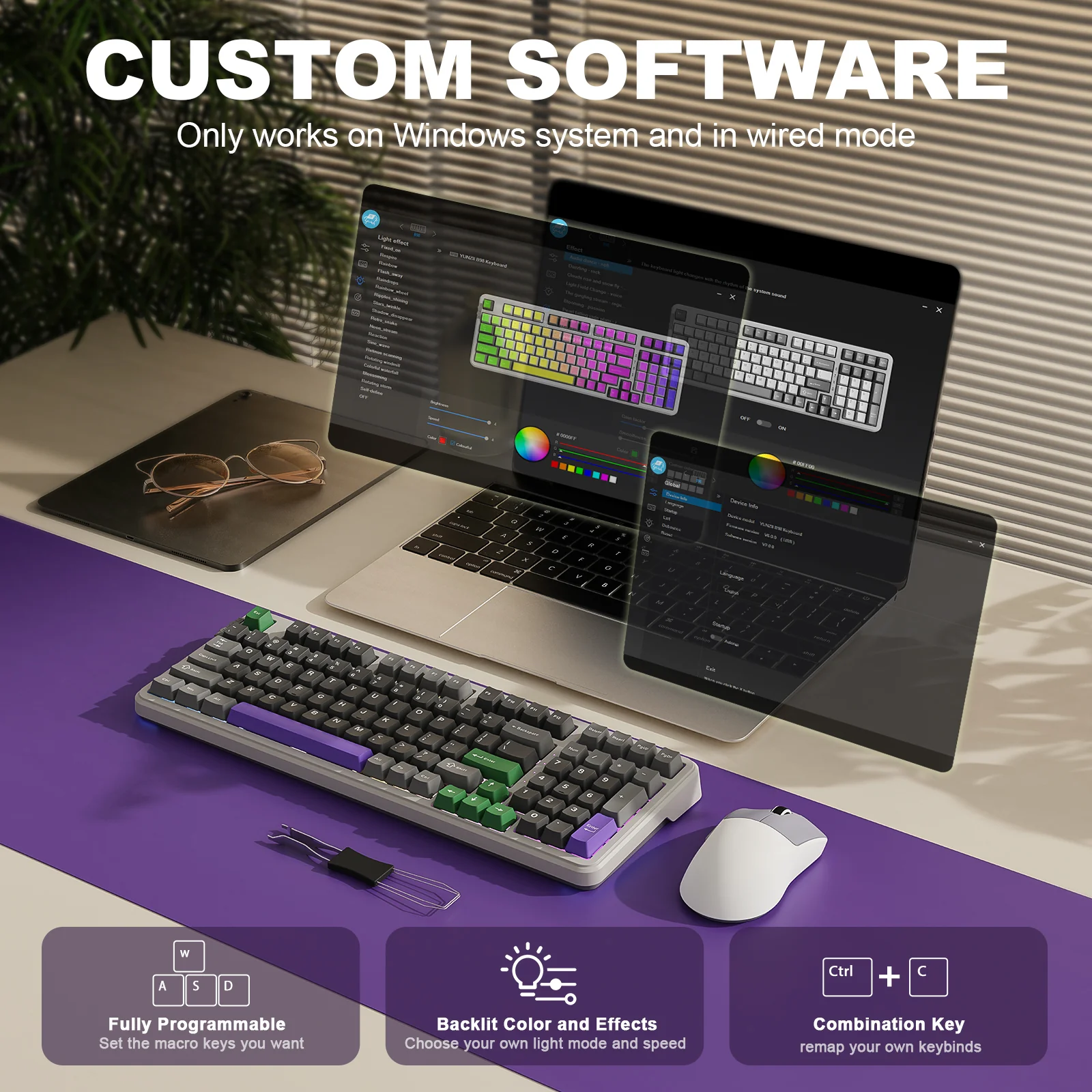 YUNZII B98 Wireless Mechanical Keyboard - Image 13