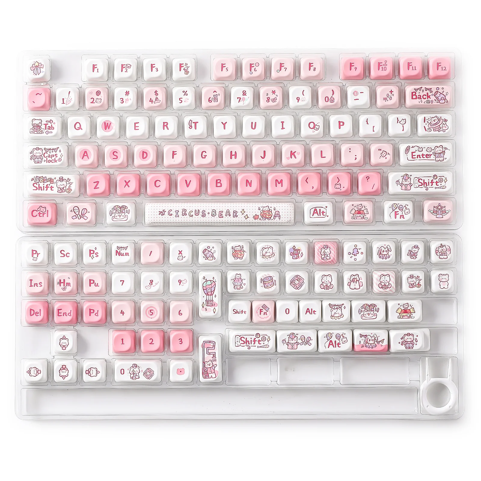 YUNZII Bear Circus MOA Profile Keycap Set - Image 11