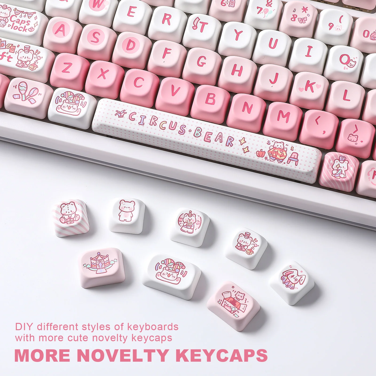 YUNZII Bear Circus MOA Profile Keycap Set - Image 7