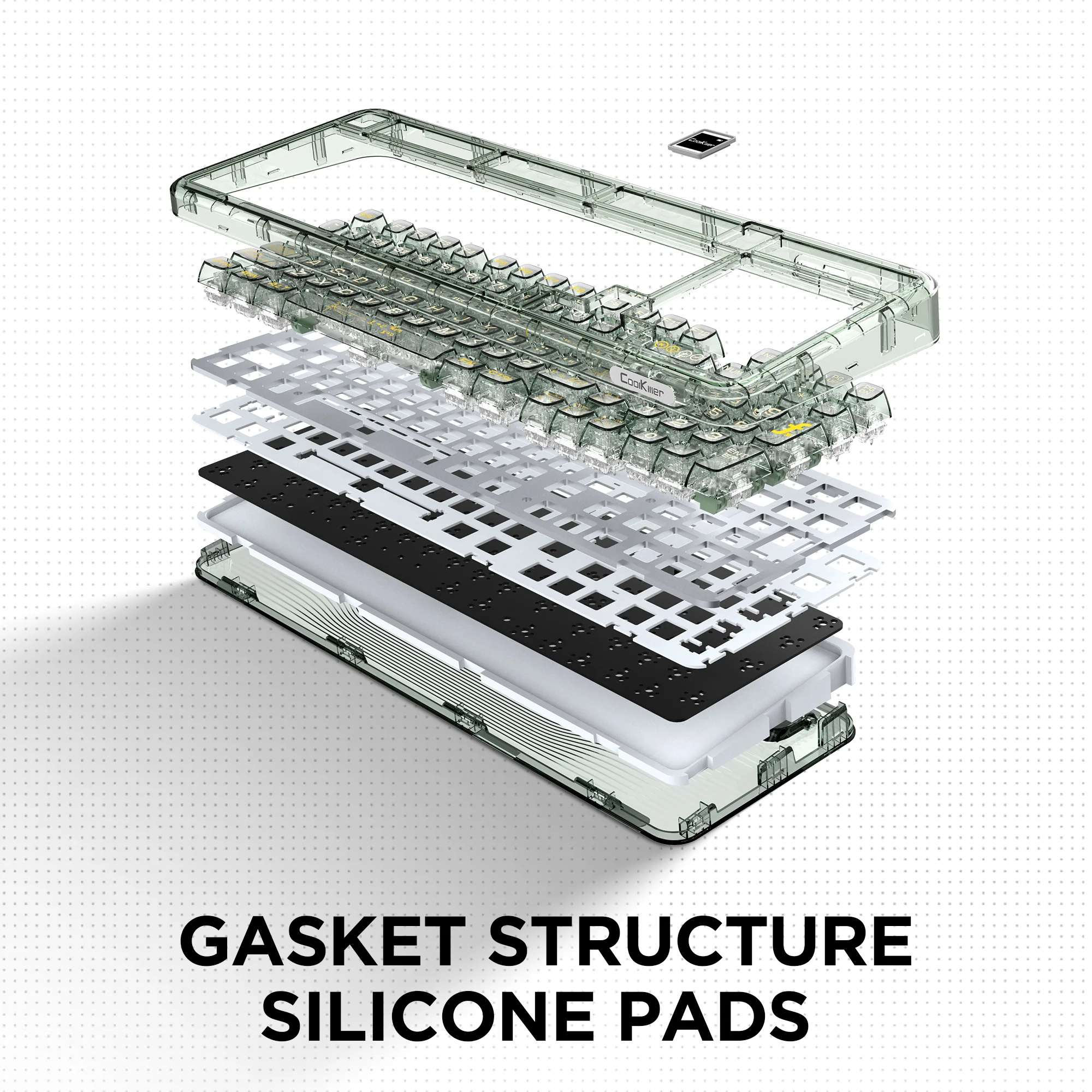 YUNZII CK98 Wireless Hot Swappable OLED Mechanical Keyboard-Math - Image 5