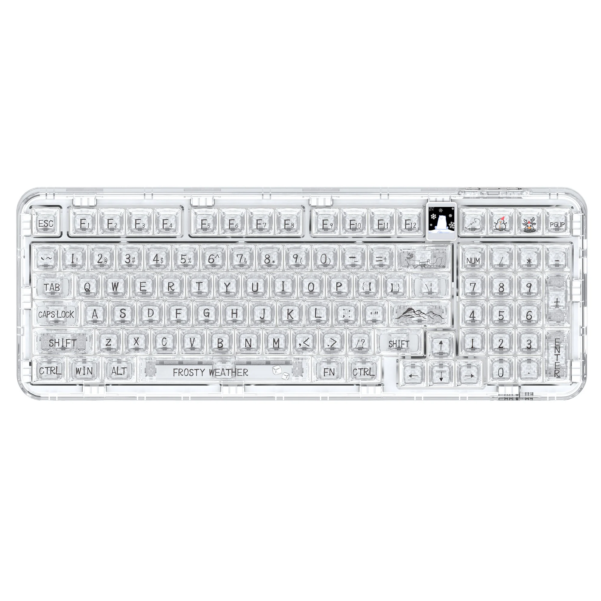 YUNZII CK98 Wireless Hot Swappable OLED Mechanical Keyboard-Math - Image 7