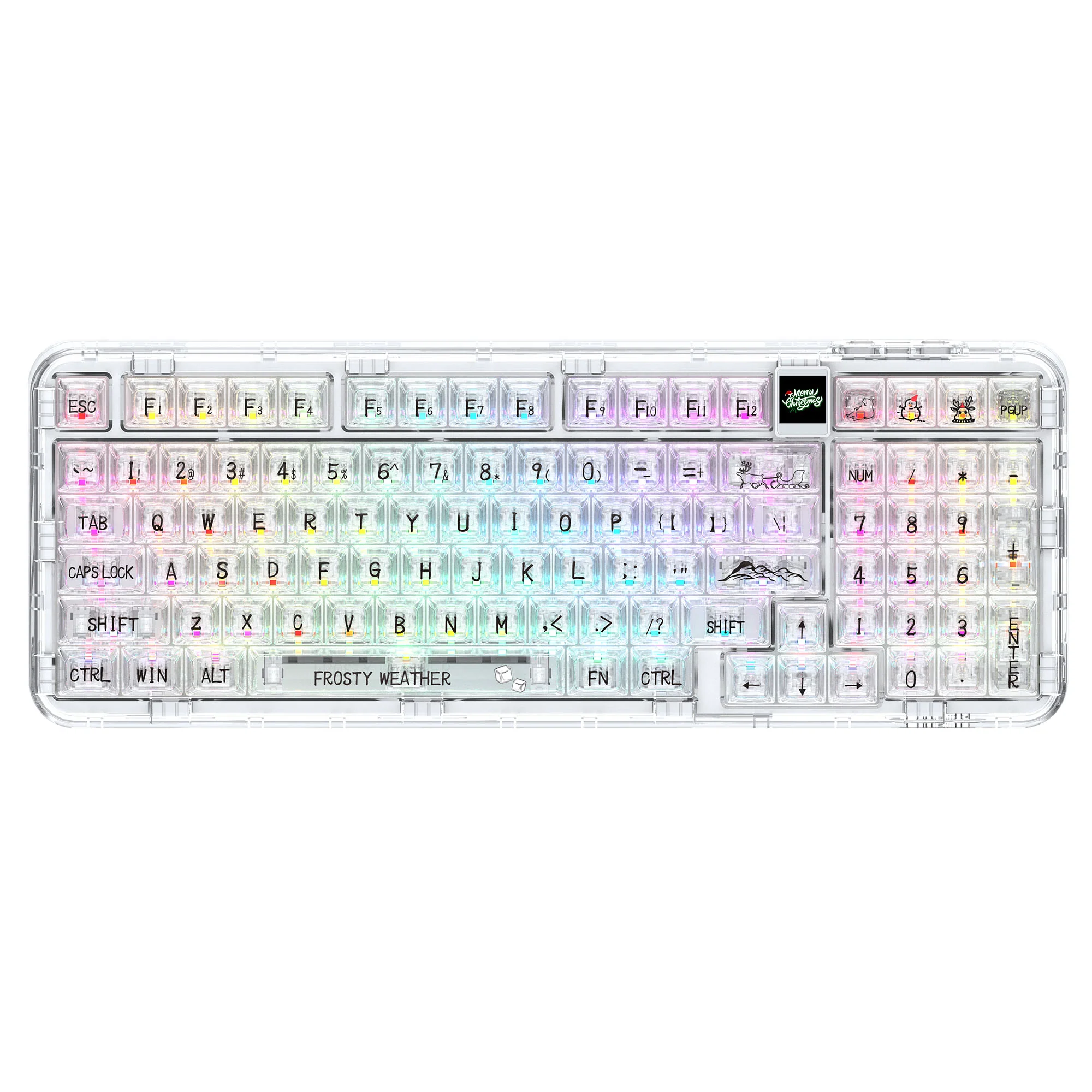 YUNZII CK98 Wireless Hot Swappable OLED Mechanical Keyboard-Math - Image 9