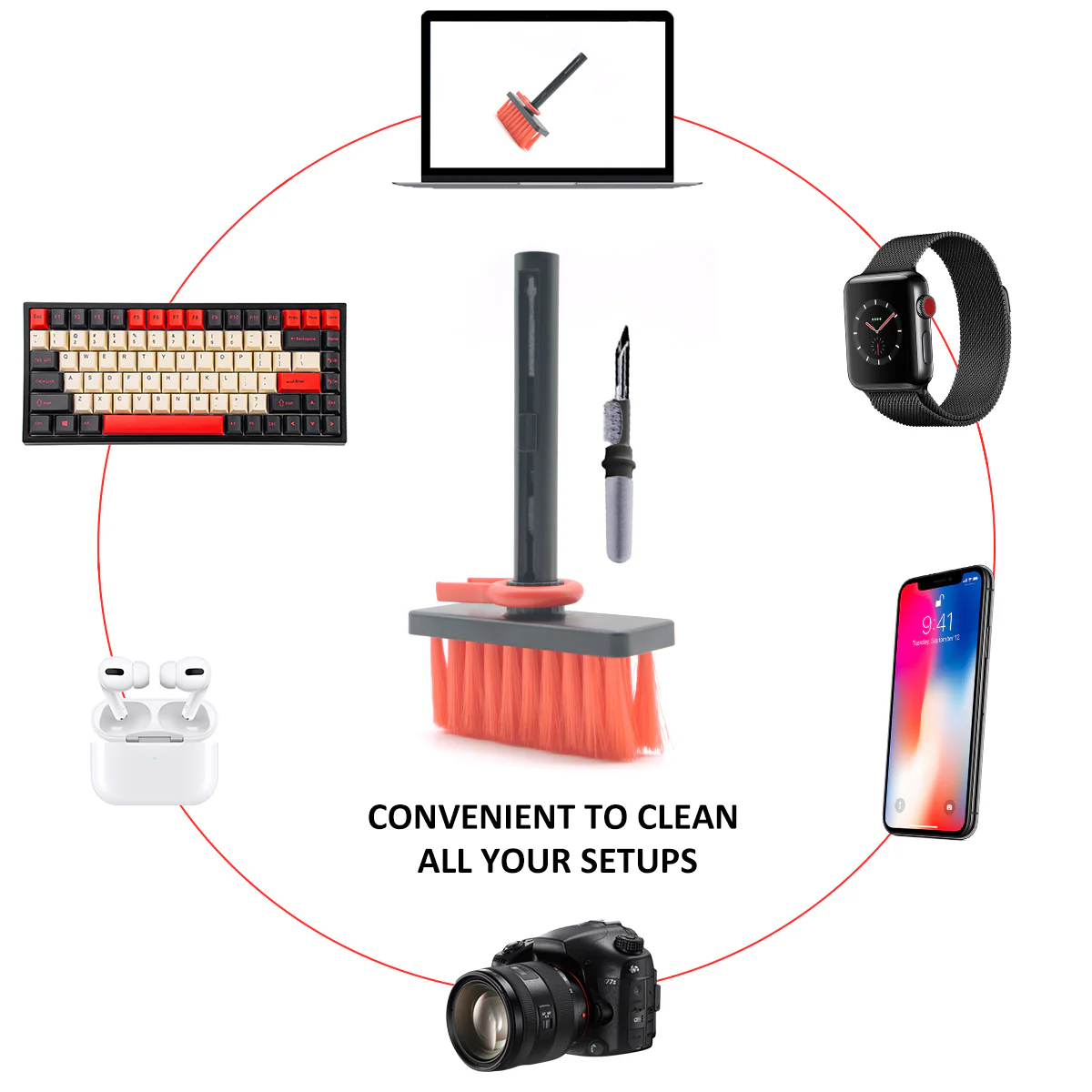 YUNZII Cleaning Keyboard Brush - Image 6