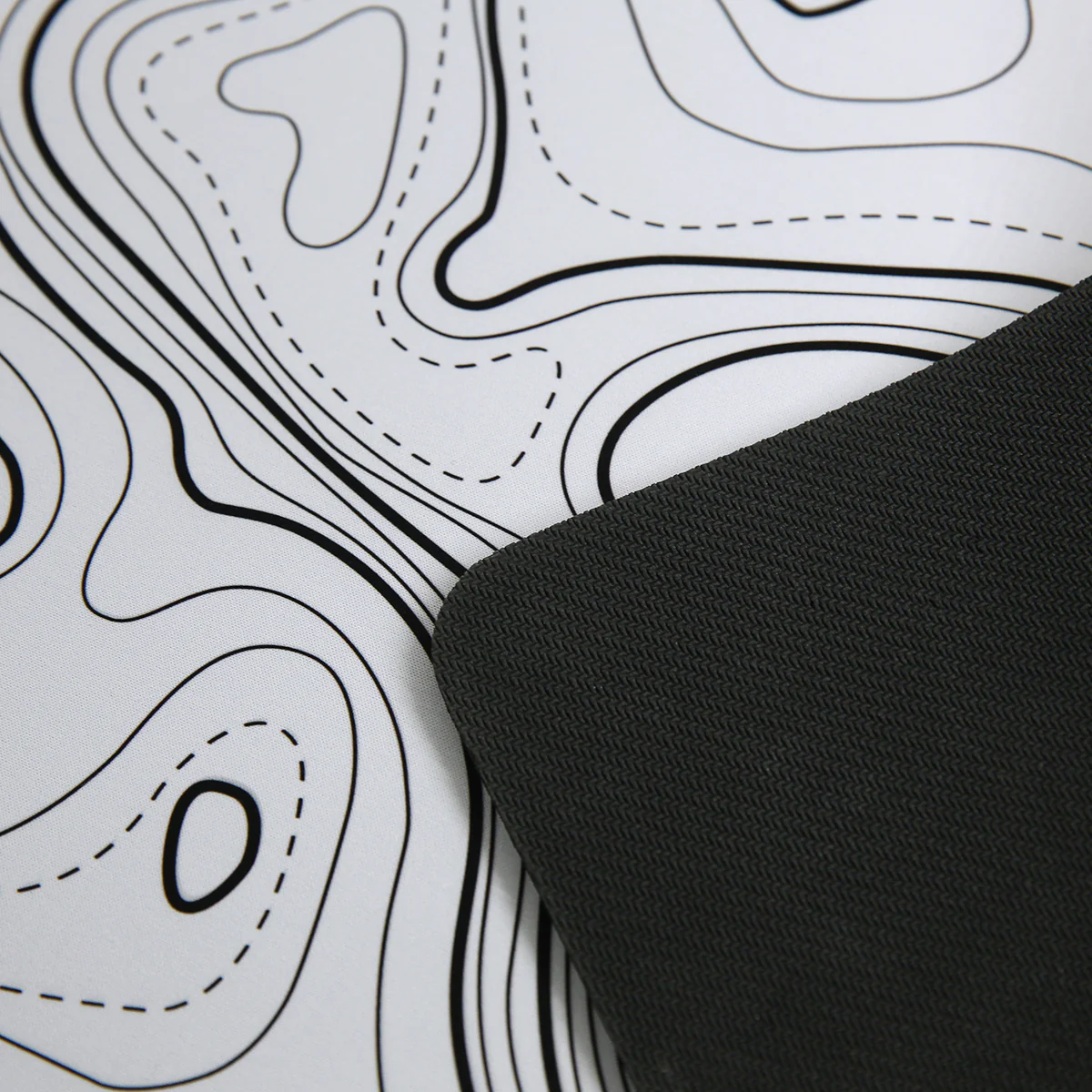 YUNZII Desk Pad Mouse Mat  - White Topographic - Image 8