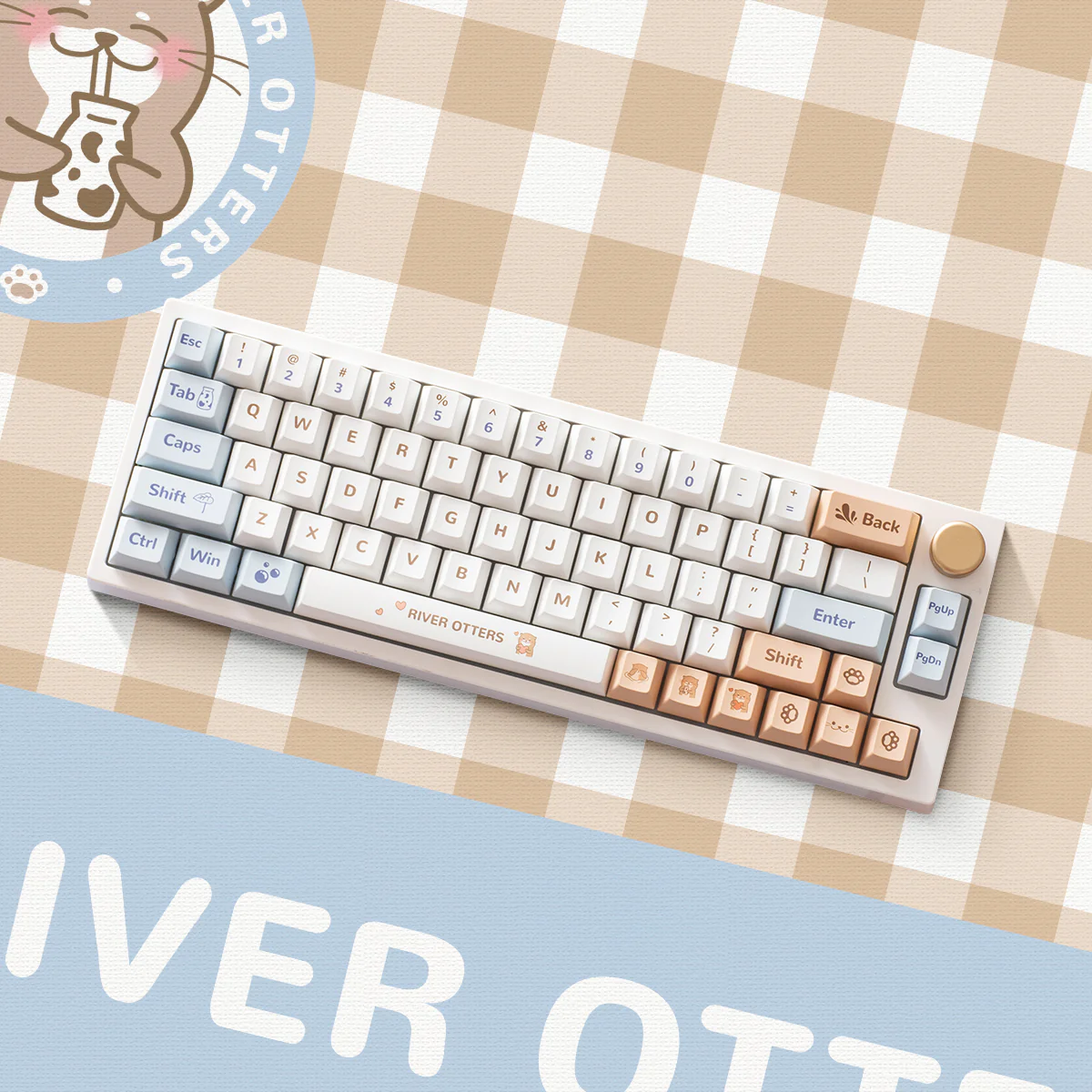 YUNZII Keynovo Mouse Mat Desk Pad- Otter - Image 7