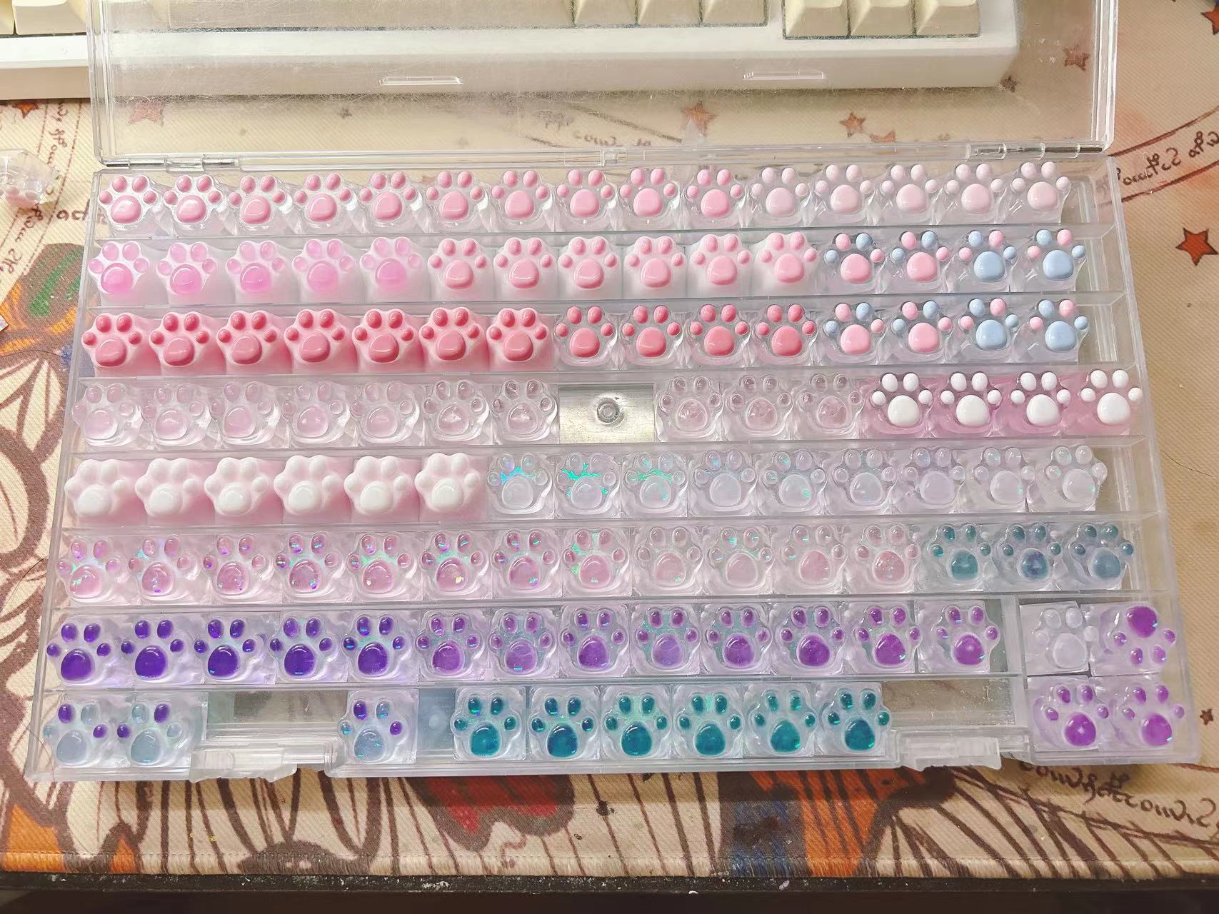 YUNZII Mystery Box - Handmade Kitty Paw Keycap - Image 5