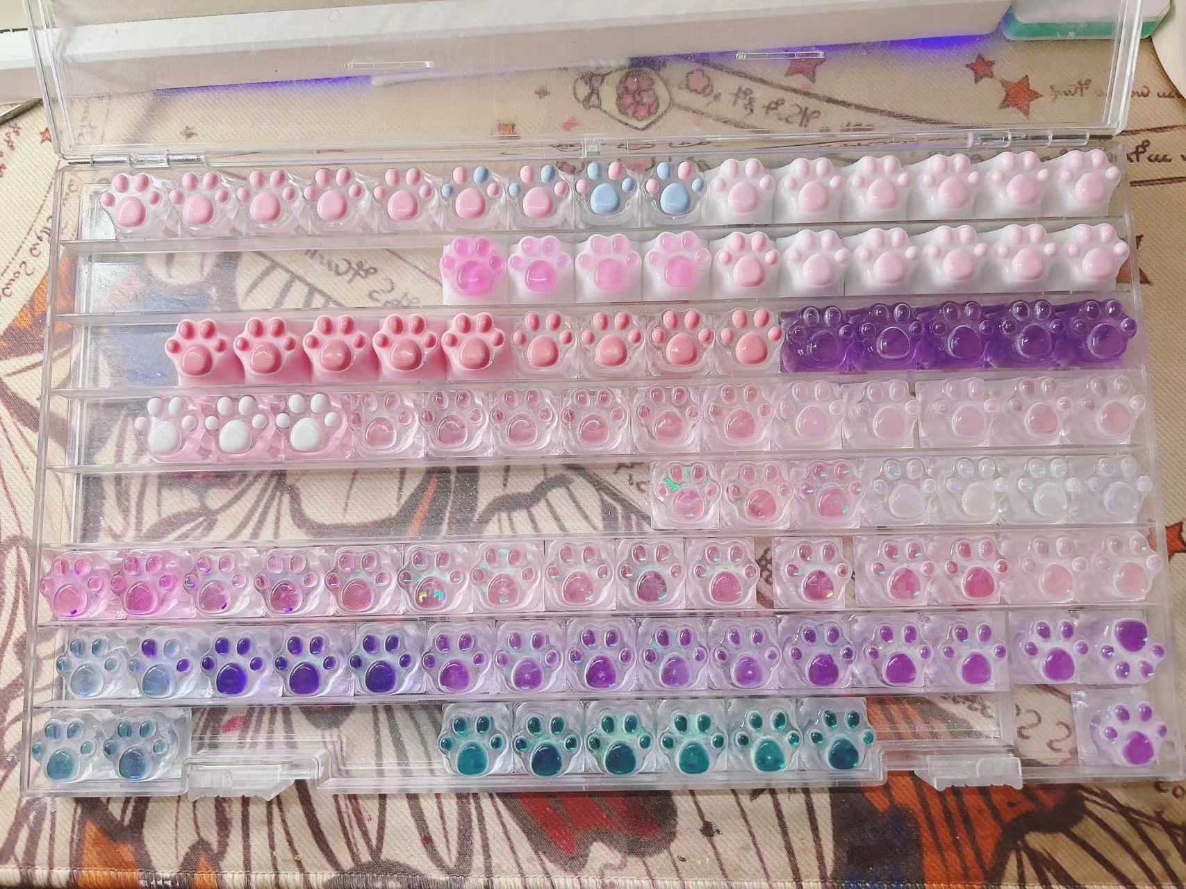 YUNZII Mystery Box - Handmade Kitty Paw Keycap - Image 6