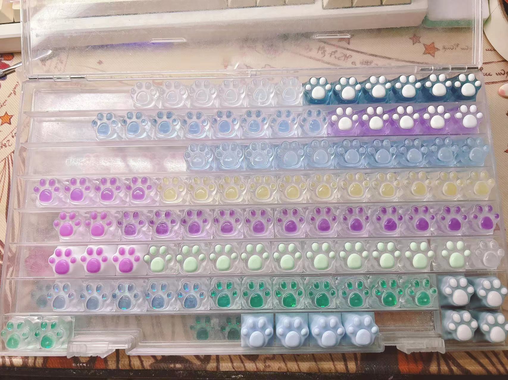 YUNZII Mystery Box - Handmade Kitty Paw Keycap - Image 7