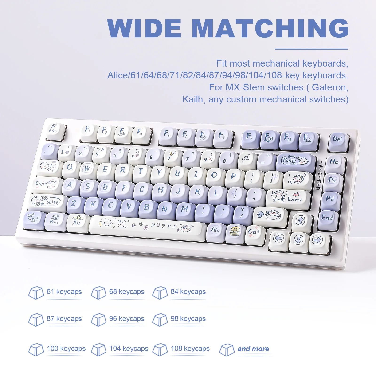 YUNZII Puppy Love MOA Profile Keycap Set - Image 4