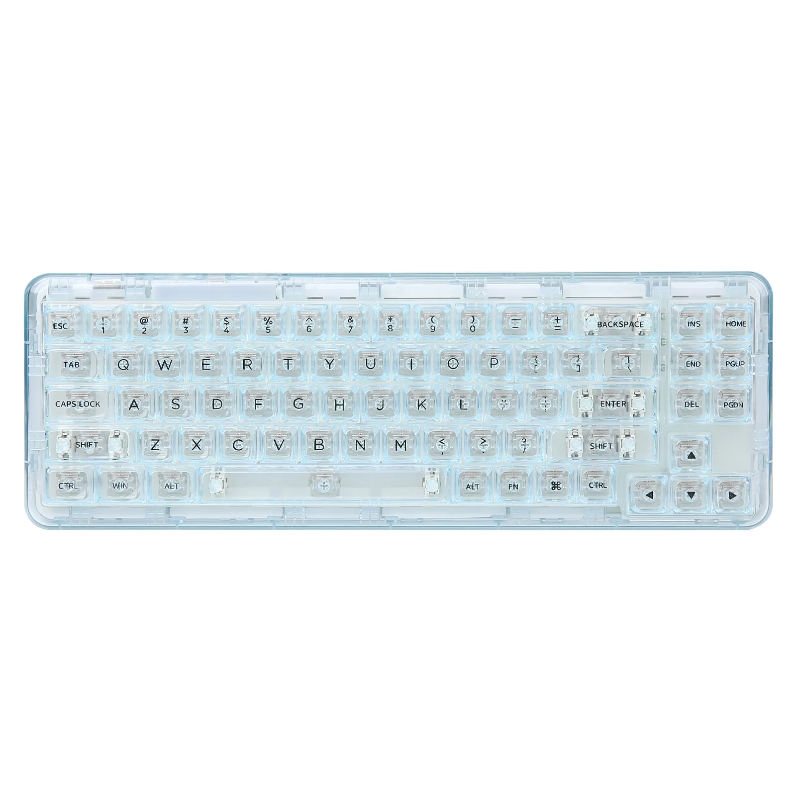 YUNZII X71 Transparent Wireless Gasket Mechanical Keyboard - Image 3