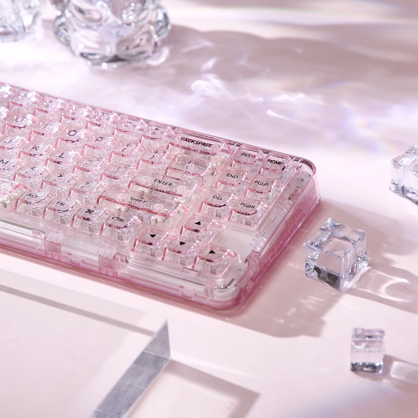 YUNZII X71 Transparent Wireless Gasket Mechanical Keyboard - Image 4