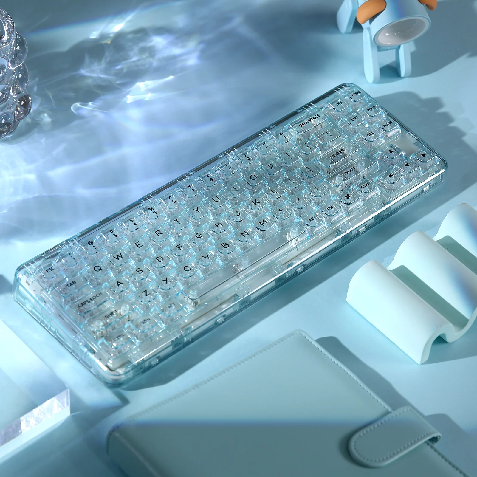 YUNZII X71 Transparent Wireless Gasket Mechanical Keyboard - Image 5