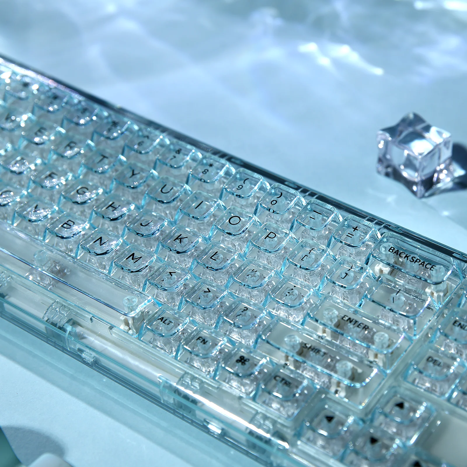 YUNZII X71 Transparent Wireless Gasket Mechanical Keyboard - Image 8