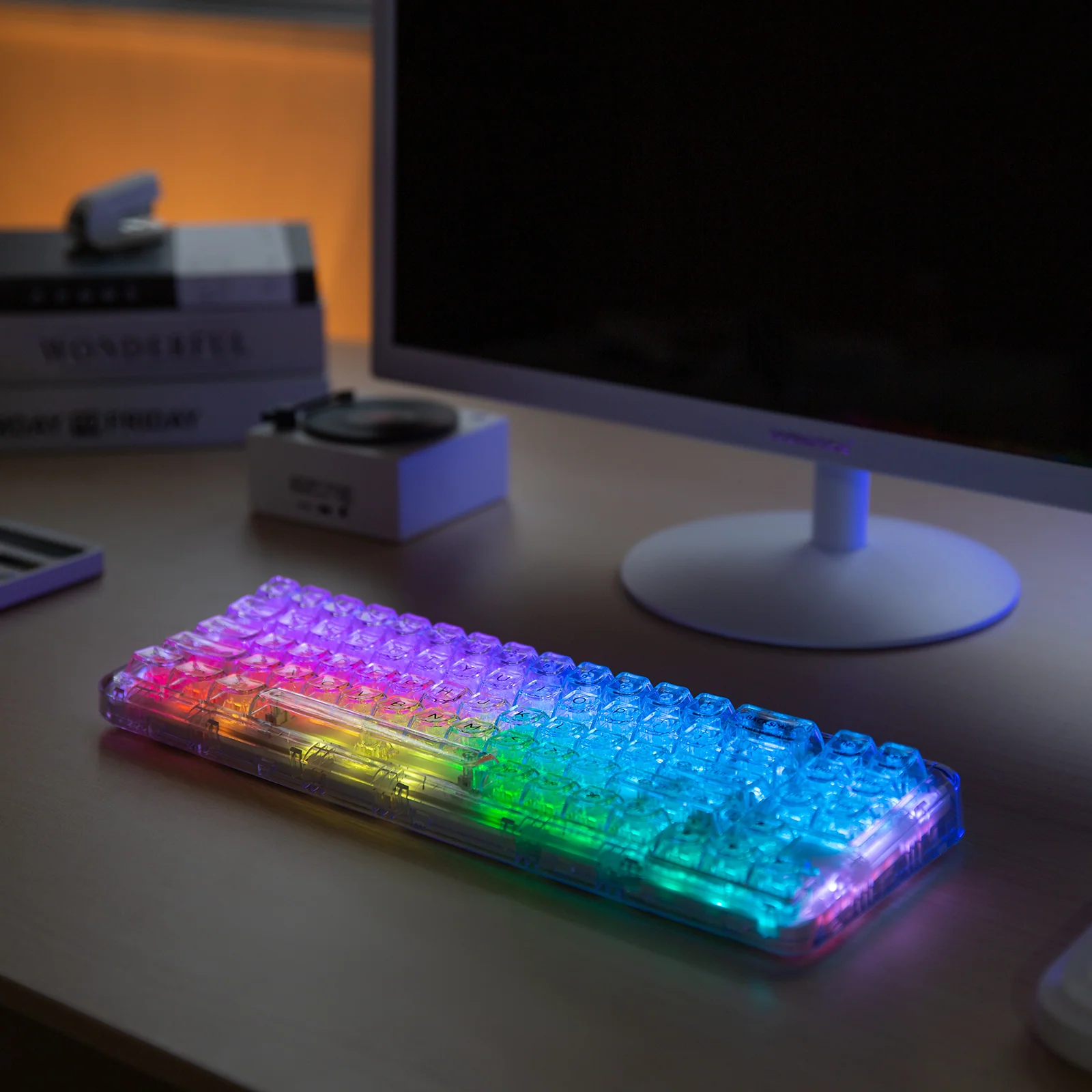 YUNZII X71 Transparent Wireless Gasket Mechanical Keyboard - Image 9