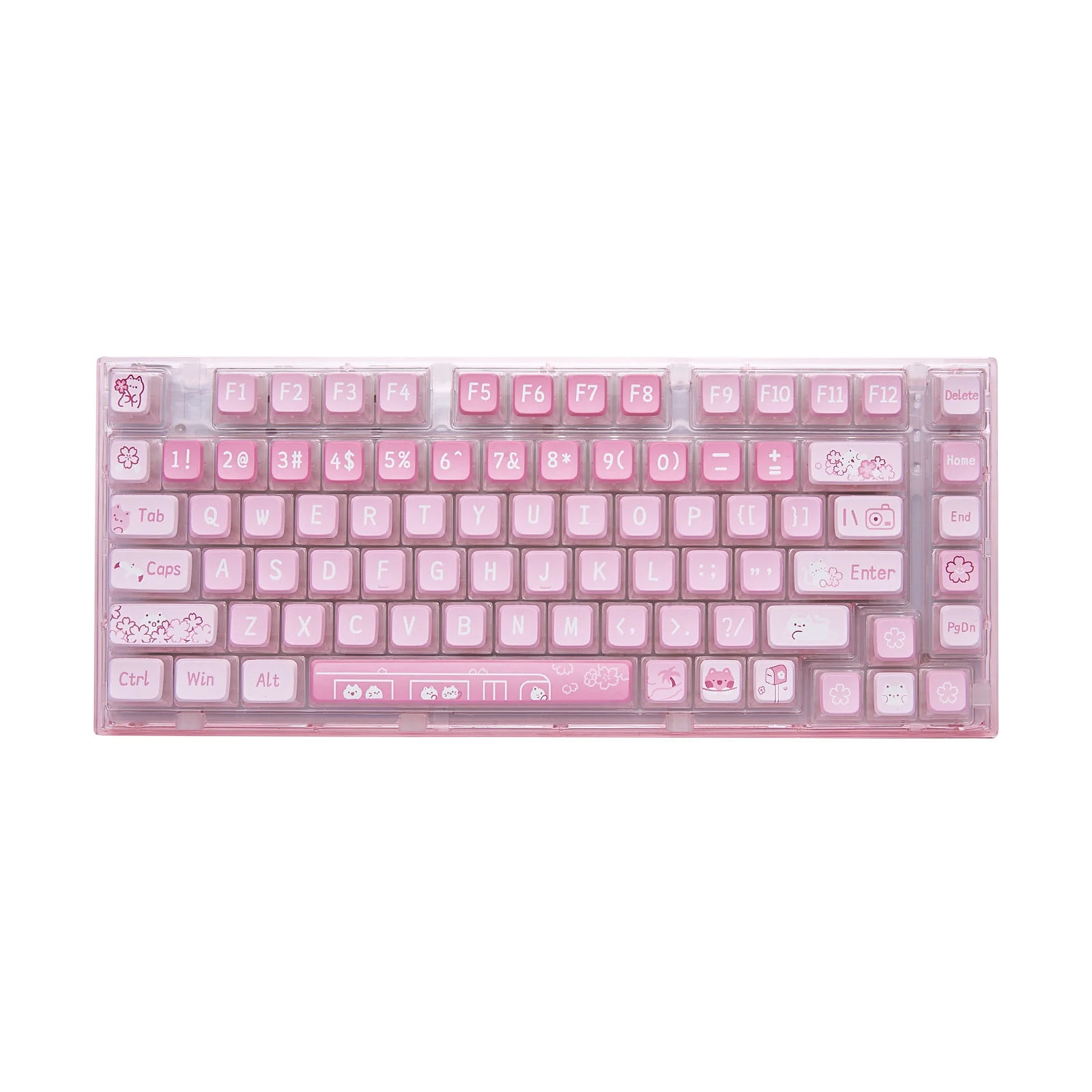YUNZII X75 82 Keys Wired Hot Swappable Gasket Transparent Mechanical Keyboard - Image 12