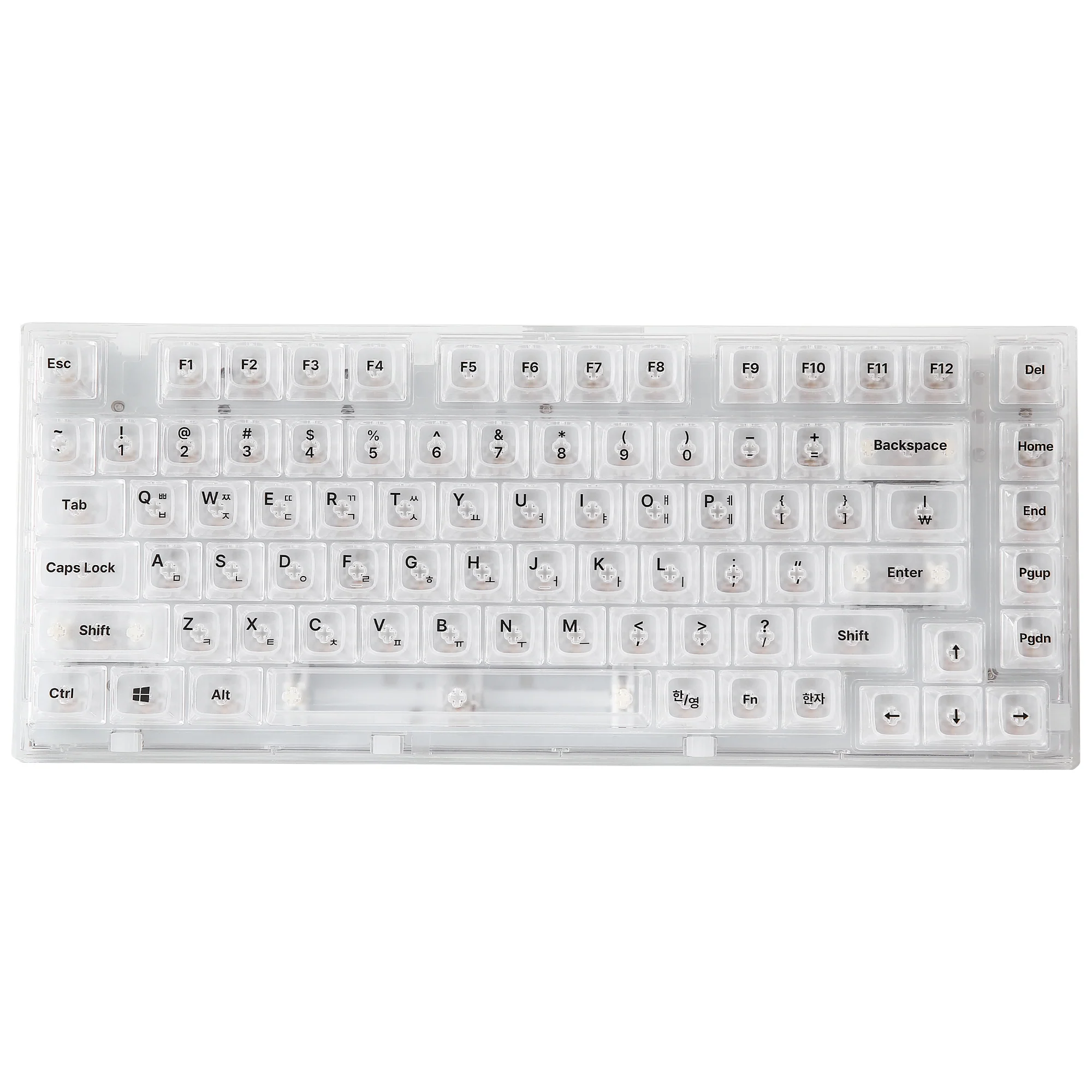 YUNZII X75 82 Keys Wired Hot Swappable Gasket Transparent Mechanical Keyboard - Image 14