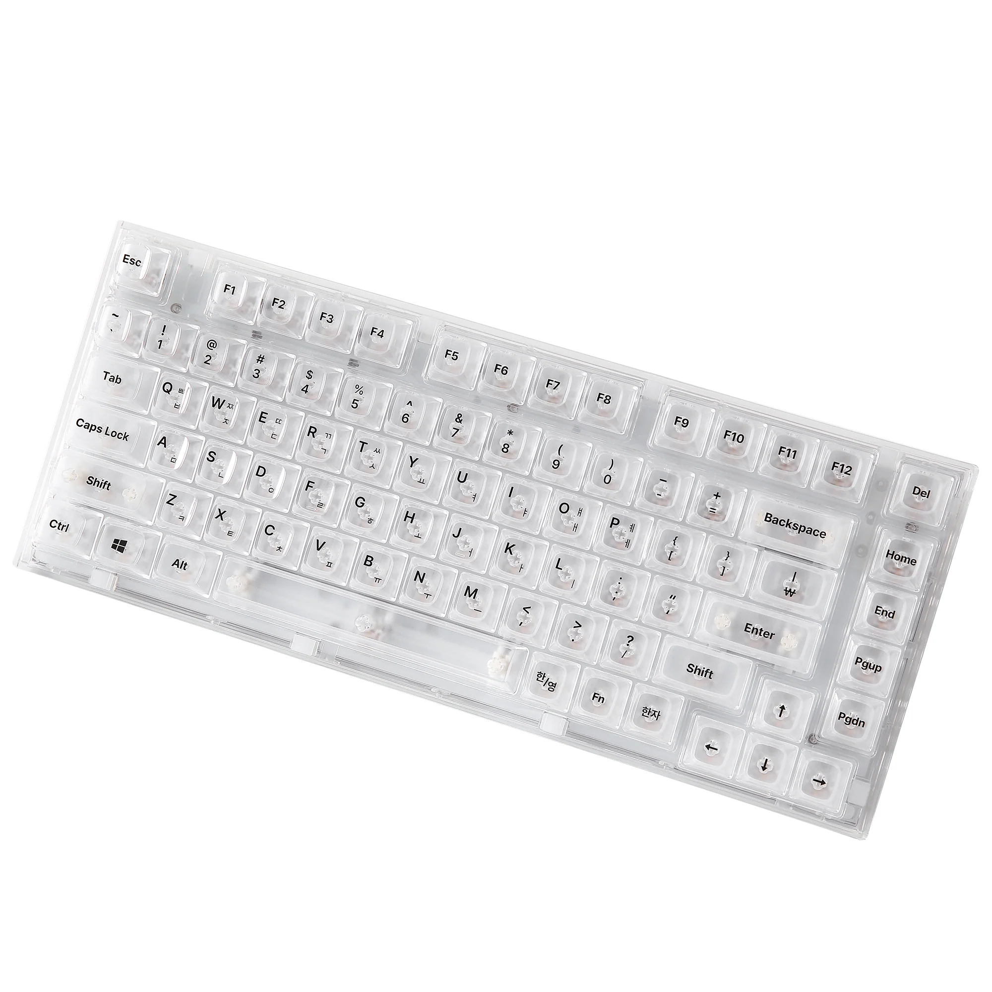 YUNZII X75 82 Keys Wired Hot Swappable Gasket Transparent Mechanical Keyboard - Image 16