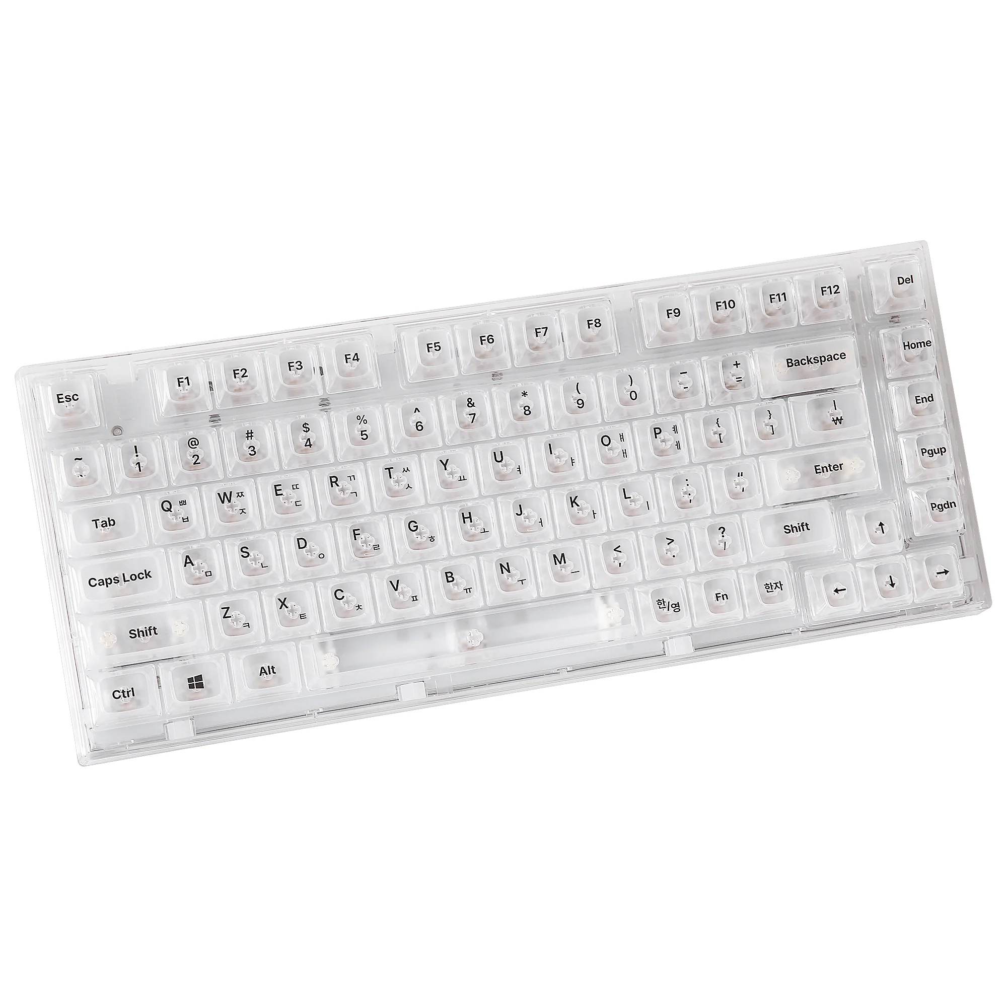 YUNZII X75 82 Keys Wired Hot Swappable Gasket Transparent Mechanical Keyboard - Image 18