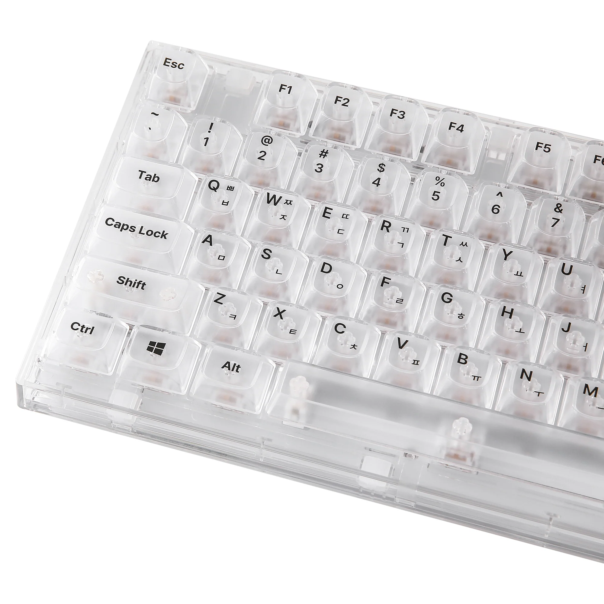 YUNZII X75 82 Keys Wired Hot Swappable Gasket Transparent Mechanical Keyboard - Image 22