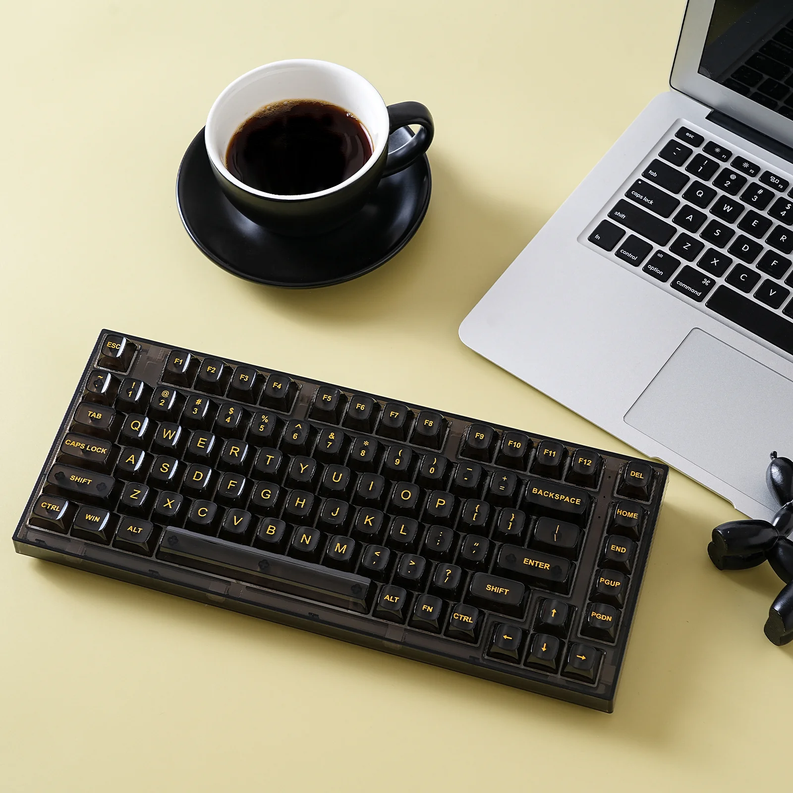 YUNZII X75 82 Keys Wired Hot Swappable Gasket Transparent Mechanical Keyboard - Image 7