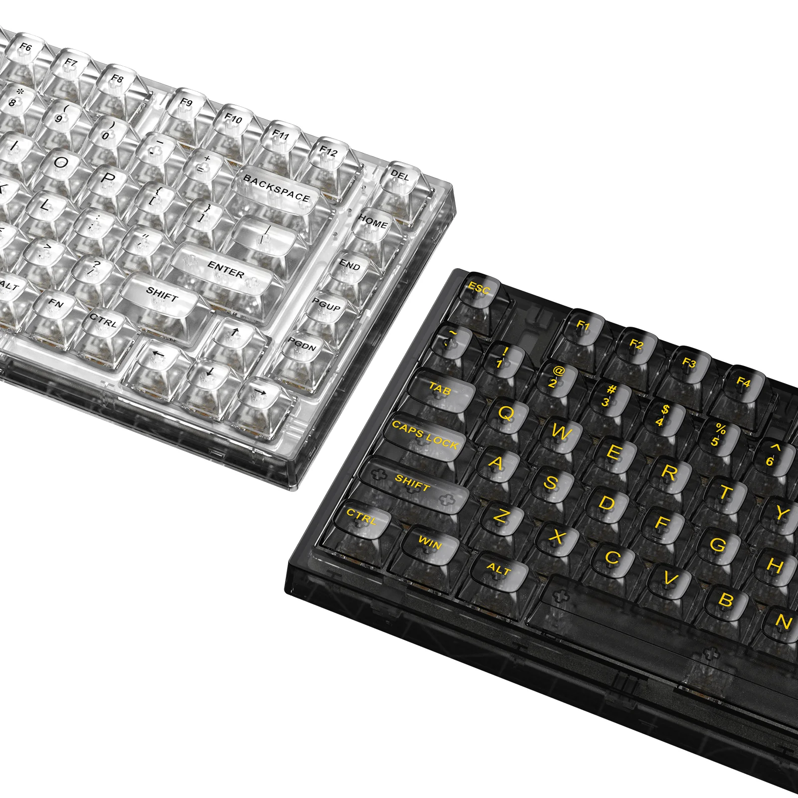 YUNZII X75 82 Keys Wired Hot Swappable Gasket Transparent Mechanical Keyboard - Image 9