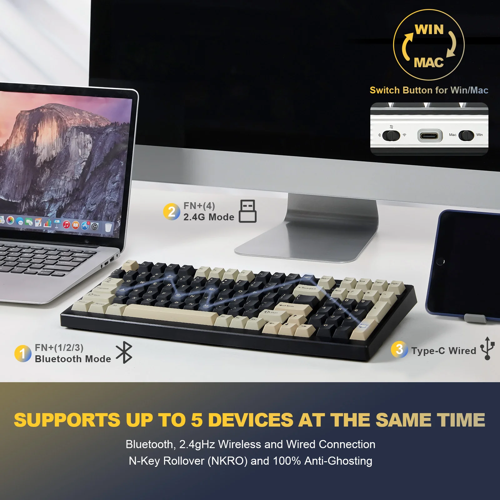 YUNZII YZ98 Mechanical Gaming Keyboard - Image 7