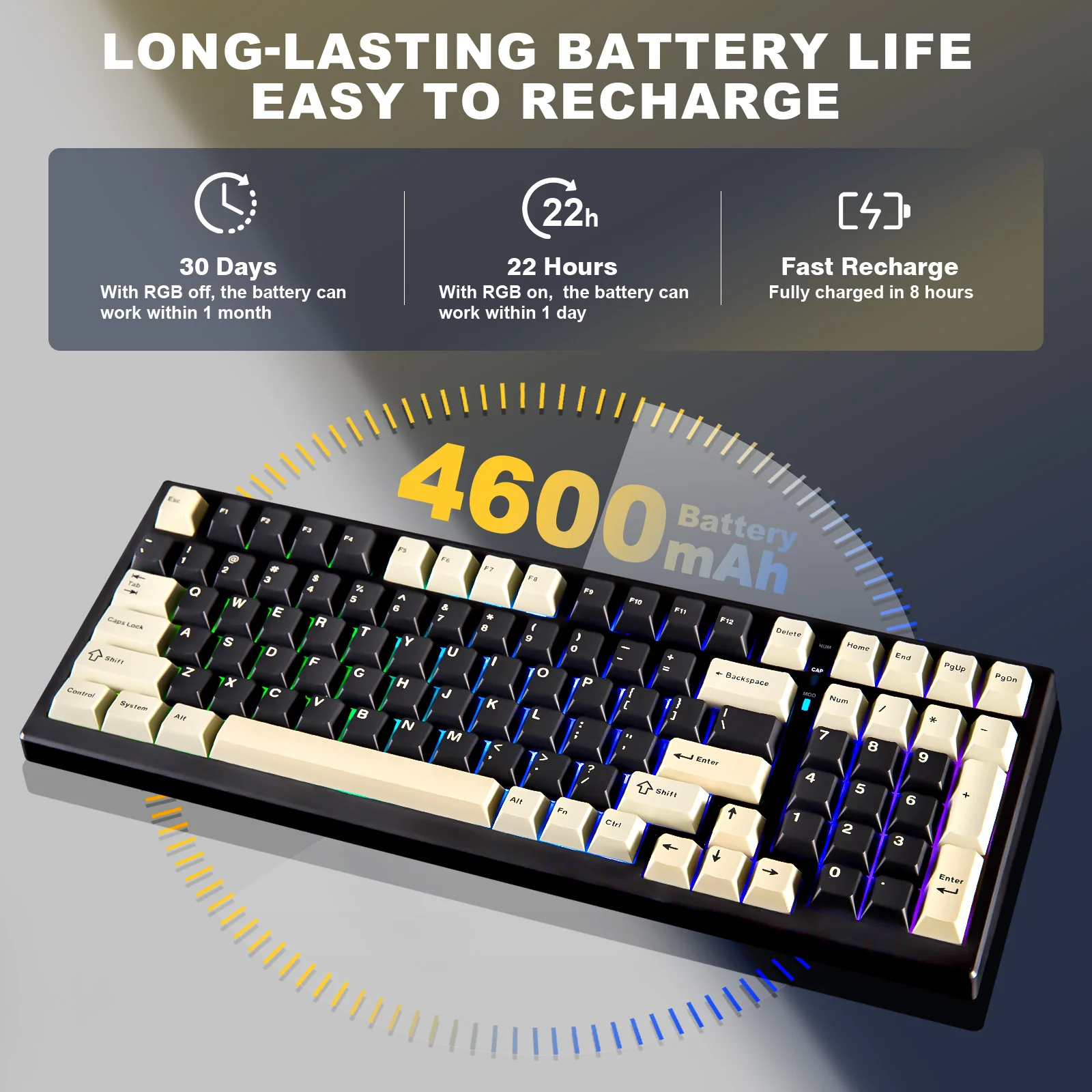 YUNZII YZ98 Mechanical Gaming Keyboard - Image 9