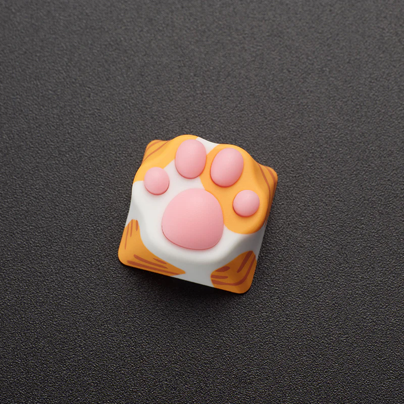 YUNZII ZOMO MULTI-COLOR SILICONE KITTY PAW ARTISAN KEYCAP - Image 3