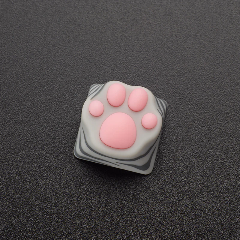 YUNZII ZOMO MULTI-COLOR SILICONE KITTY PAW ARTISAN KEYCAP - Image 4