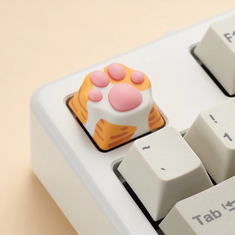 YUNZII ZOMO MULTI-COLOR SILICONE KITTY PAW ARTISAN KEYCAP - Image 8