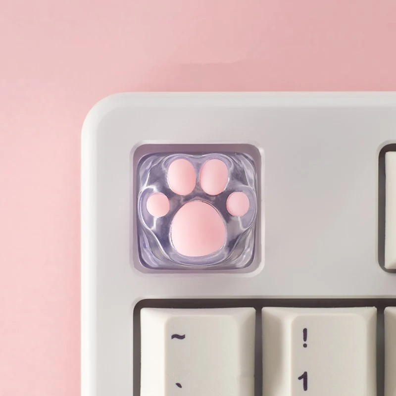YUNZII ZOMO SHINE THROUGH KITTY PAW ARTISAN KEYCAP - Image 10