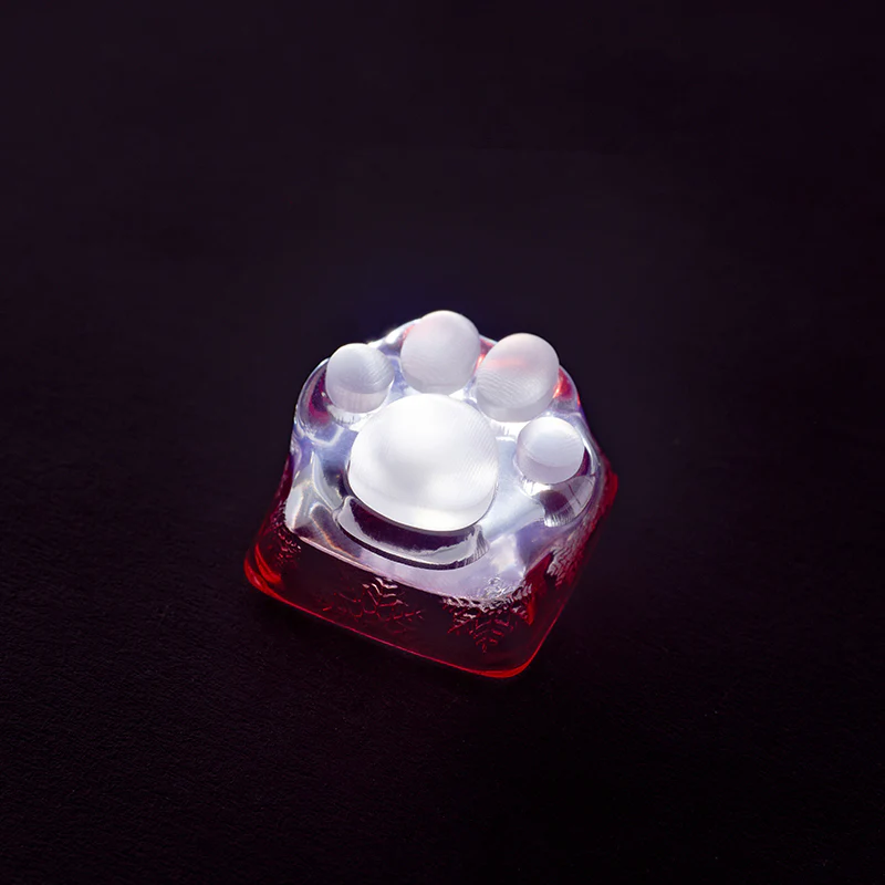 YUNZII ZOMO SHINE THROUGH KITTY PAW ARTISAN KEYCAP - Image 13