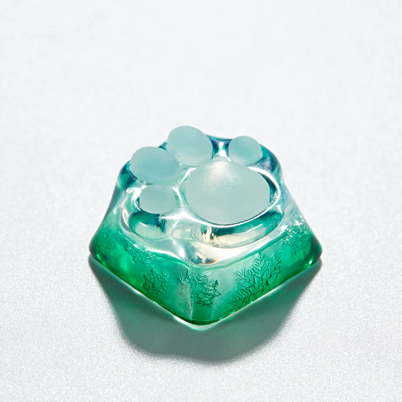 YUNZII ZOMO SHINE THROUGH KITTY PAW ARTISAN KEYCAP - Image 14