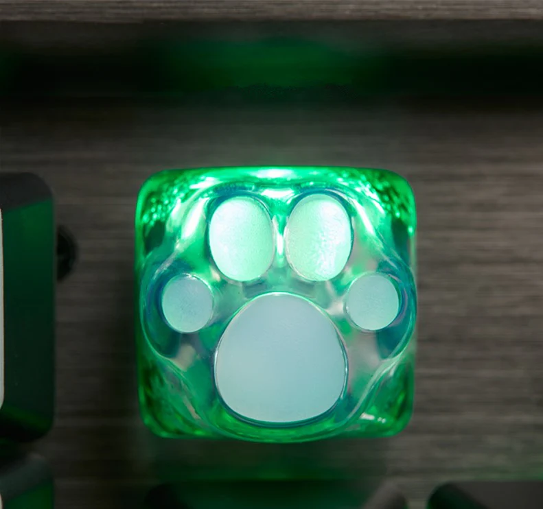 YUNZII ZOMO SHINE THROUGH KITTY PAW ARTISAN KEYCAP - Image 16