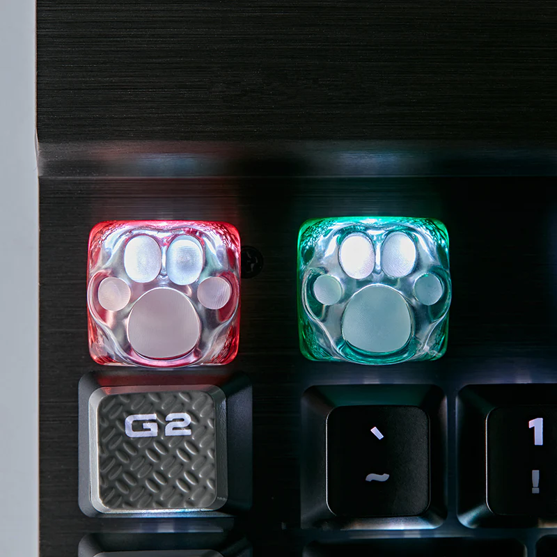 YUNZII ZOMO SHINE THROUGH KITTY PAW ARTISAN KEYCAP - Image 17