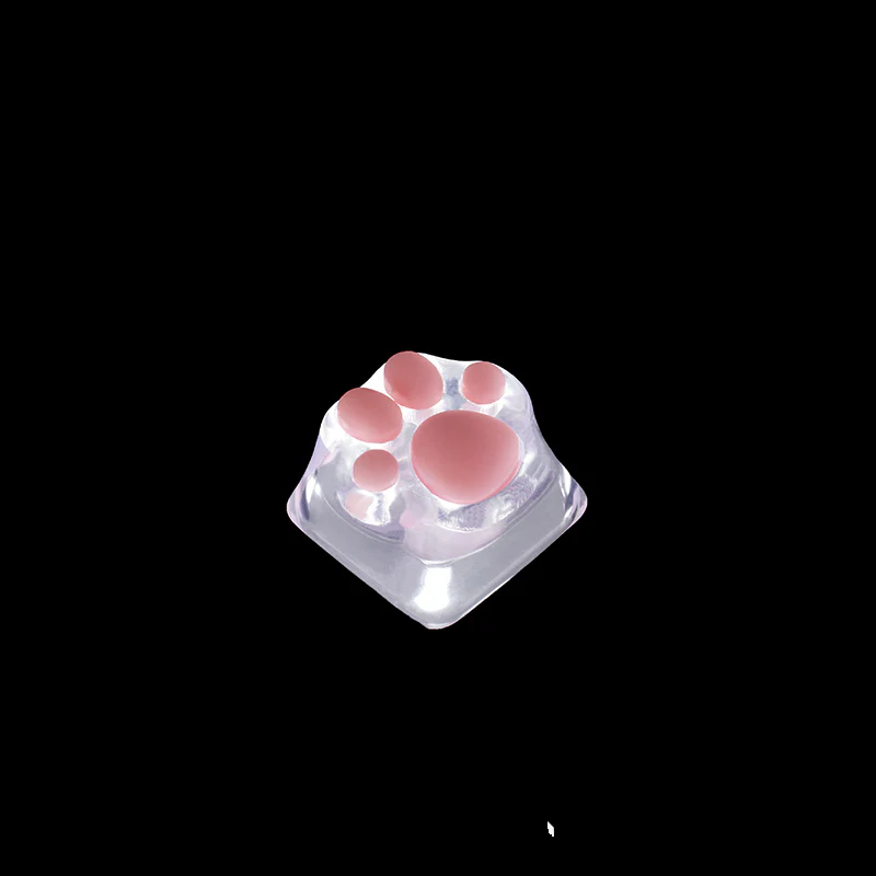 YUNZII ZOMO SHINE THROUGH KITTY PAW ARTISAN KEYCAP - Image 8